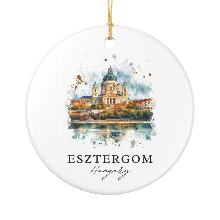 Esztergom Hungary Ornament: Unique Esztergom Souvenir, Esztergom Hungary Xmas Decor, and Authentic Esztergom Gift