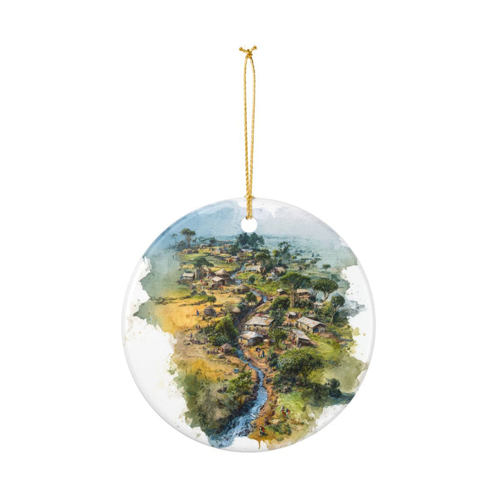 Ethiopia Ornament: Unique Ethiopia Souvenir, Ethiopia Xmas Decor, and Authentic Ethiopia Gift