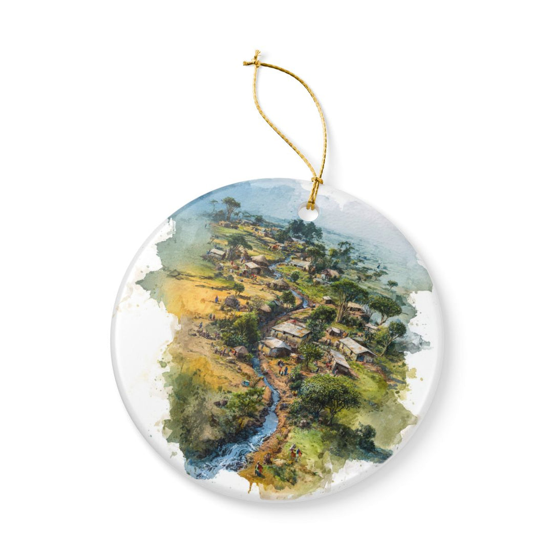 Ethiopia Ornament: Unique Ethiopia Souvenir, Ethiopia Xmas Decor, and Authentic Ethiopia Gift