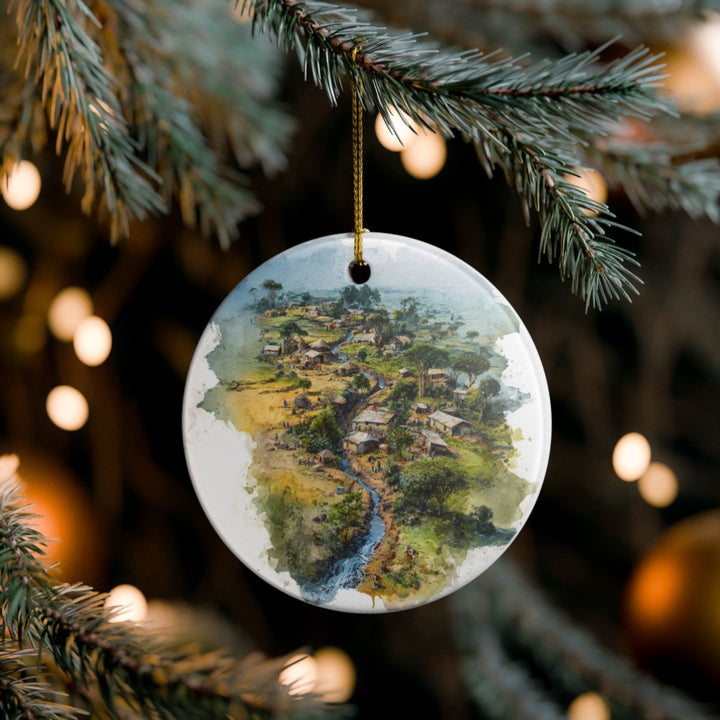 Ethiopia Ornament: Unique Ethiopia Souvenir, Ethiopia Xmas Decor, and Authentic Ethiopia Gift