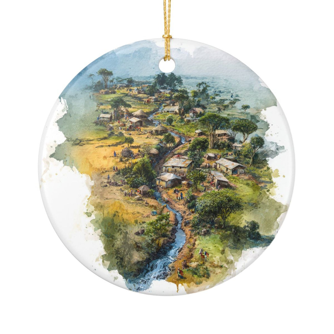 Ethiopia Ornament: Unique Ethiopia Souvenir, Ethiopia Xmas Decor, and Authentic Ethiopia Gift