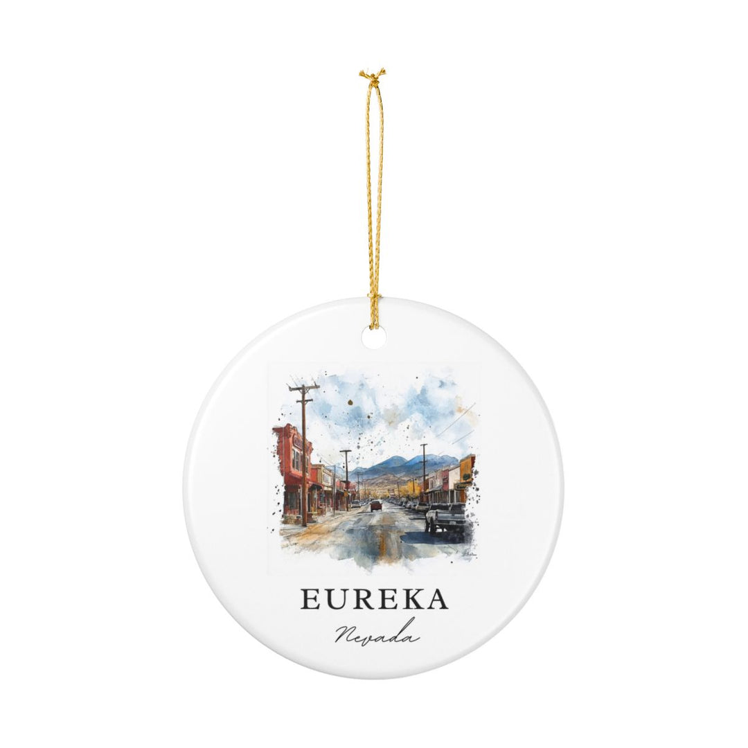 Eureka Nevada USA Ornament: Unique Eureka Souvenir, Eureka Nevada Xmas Decor, and Authentic Eureka Gift