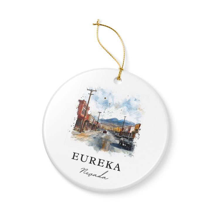 Eureka Nevada USA Ornament: Unique Eureka Souvenir, Eureka Nevada Xmas Decor, and Authentic Eureka Gift
