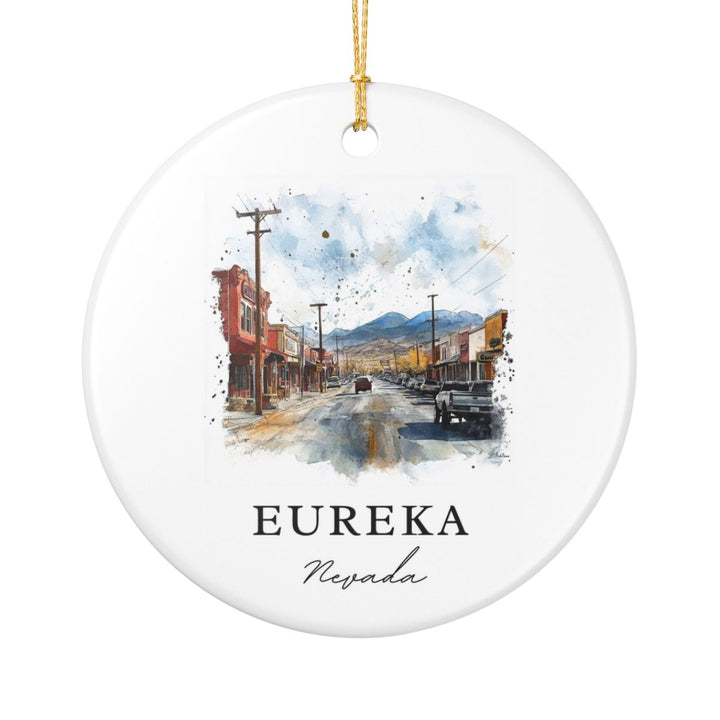 Eureka Nevada USA Ornament: Unique Eureka Souvenir, Eureka Nevada Xmas Decor, and Authentic Eureka Gift