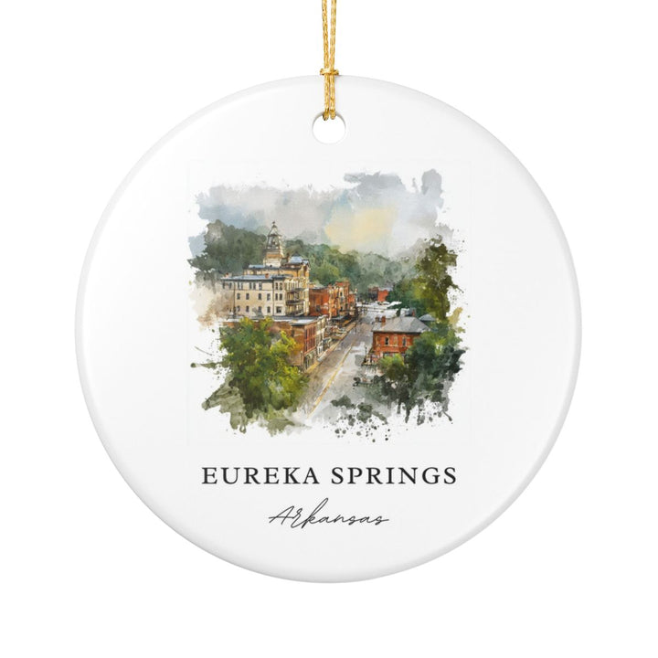 Eureka Springs Arkansas Ornament: Unique Eureka Springs Souvenir, Eureka Springs Arkansas Xmas Decor, and Authentic Eureka Springs Gift