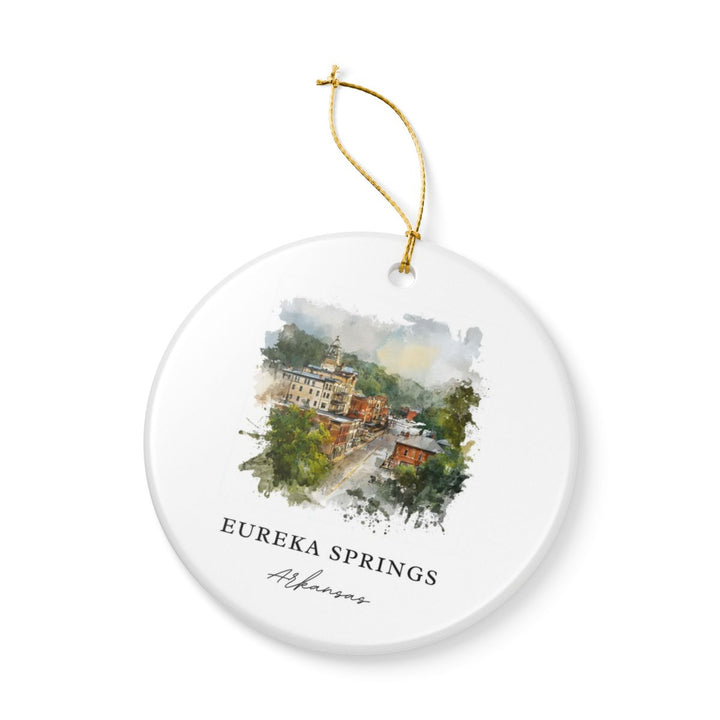 Eureka Springs Arkansas Ornament: Unique Eureka Springs Souvenir, Eureka Springs Arkansas Xmas Decor, and Authentic Eureka Springs Gift