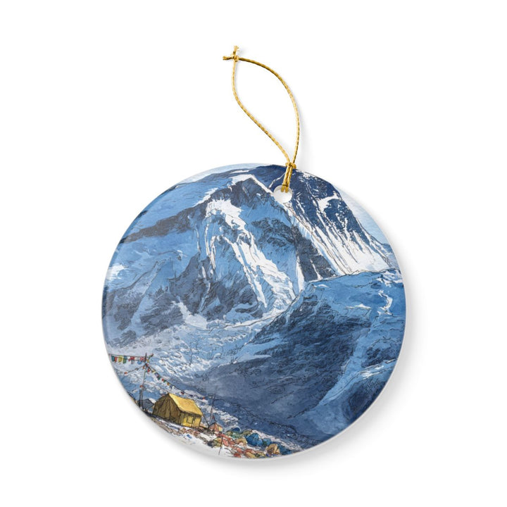Everest Base Camp Nepal Ornament: Unique Everest Base Camp Souvenir, Everest Base Camp Nepal Xmas Decor, and Authentic Everest Base Camp Gift