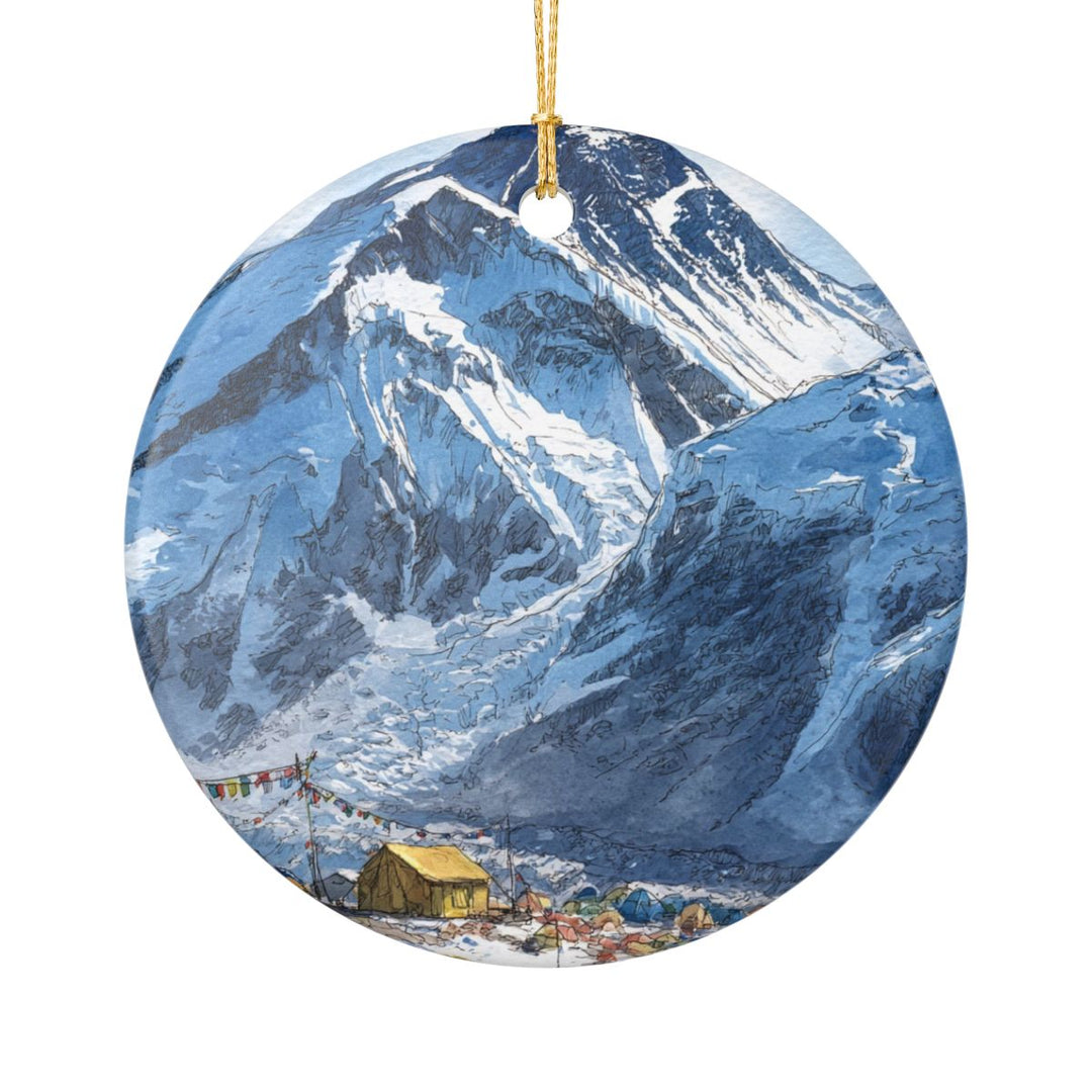Everest Base Camp Nepal Ornament: Unique Everest Base Camp Souvenir, Everest Base Camp Nepal Xmas Decor, and Authentic Everest Base Camp Gift