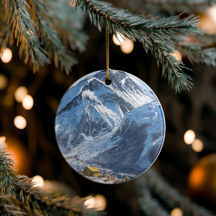 Everest Base Camp Nepal Ornament: Unique Everest Base Camp Souvenir, Everest Base Camp Nepal Xmas Decor, and Authentic Everest Base Camp Gift