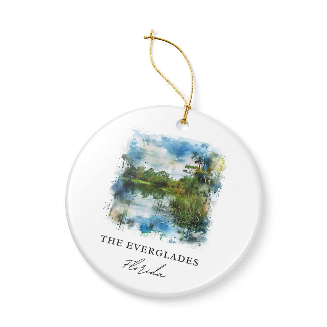 Everglades FL USA Ornament: Unique Everglades Souvenir, Everglades Florida Xmas Decor, and Authentic Everglades Gift