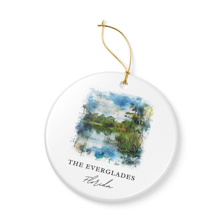 Everglades FL USA Ornament: Unique Everglades Souvenir, Everglades Florida Xmas Decor, and Authentic Everglades Gift