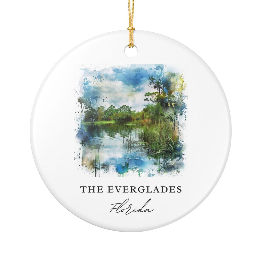 Everglades FL USA Ornament: Unique Everglades Souvenir, Everglades Florida Xmas Decor, and Authentic Everglades Gift