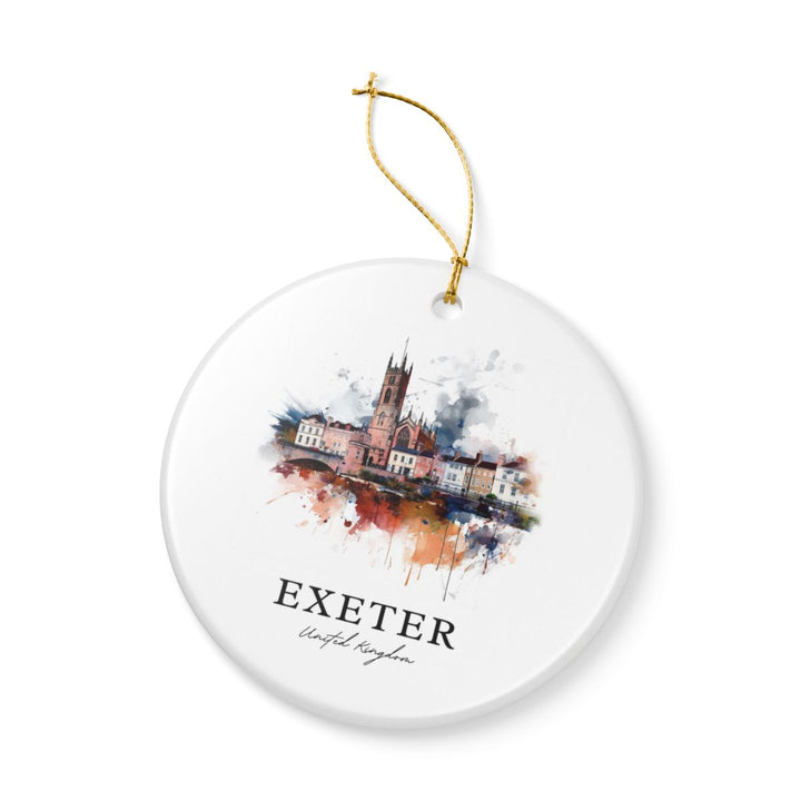 Exeter England Ornament: Unique Exeter Souvenir, Exeter England Xmas Decor, and Authentic Exeter Gift