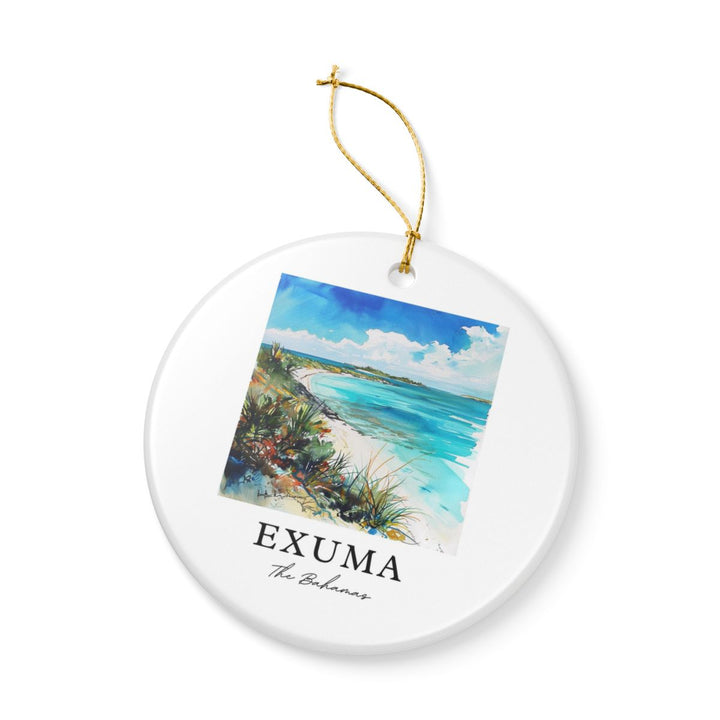 Exuma Bahamas Ornament: Unique Exuma Bahamas Souvenir, Exuma Bahamas Xmas Decor, and Authentic Exuma Bahamas Gift