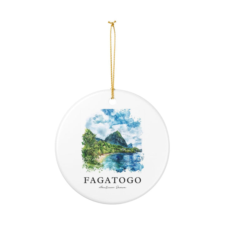Fagatogo American Samoa Ornament: Unique Fagatogo American Samoa Souvenir, Fagatogo American Samoa Xmas Decor, and Authentic Fagatogo American Samoa Gift
