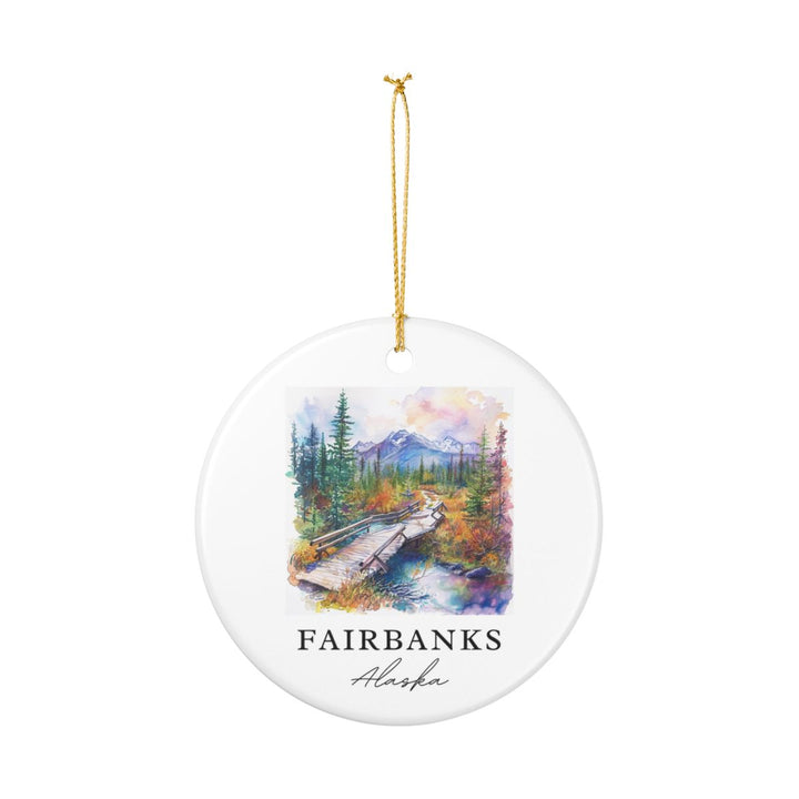 Fairbanks Alaska Ornament: Unique Fairbanks Souvenir, Fairbanks Alaska Xmas Decor, and Authentic Fairbanks Gift