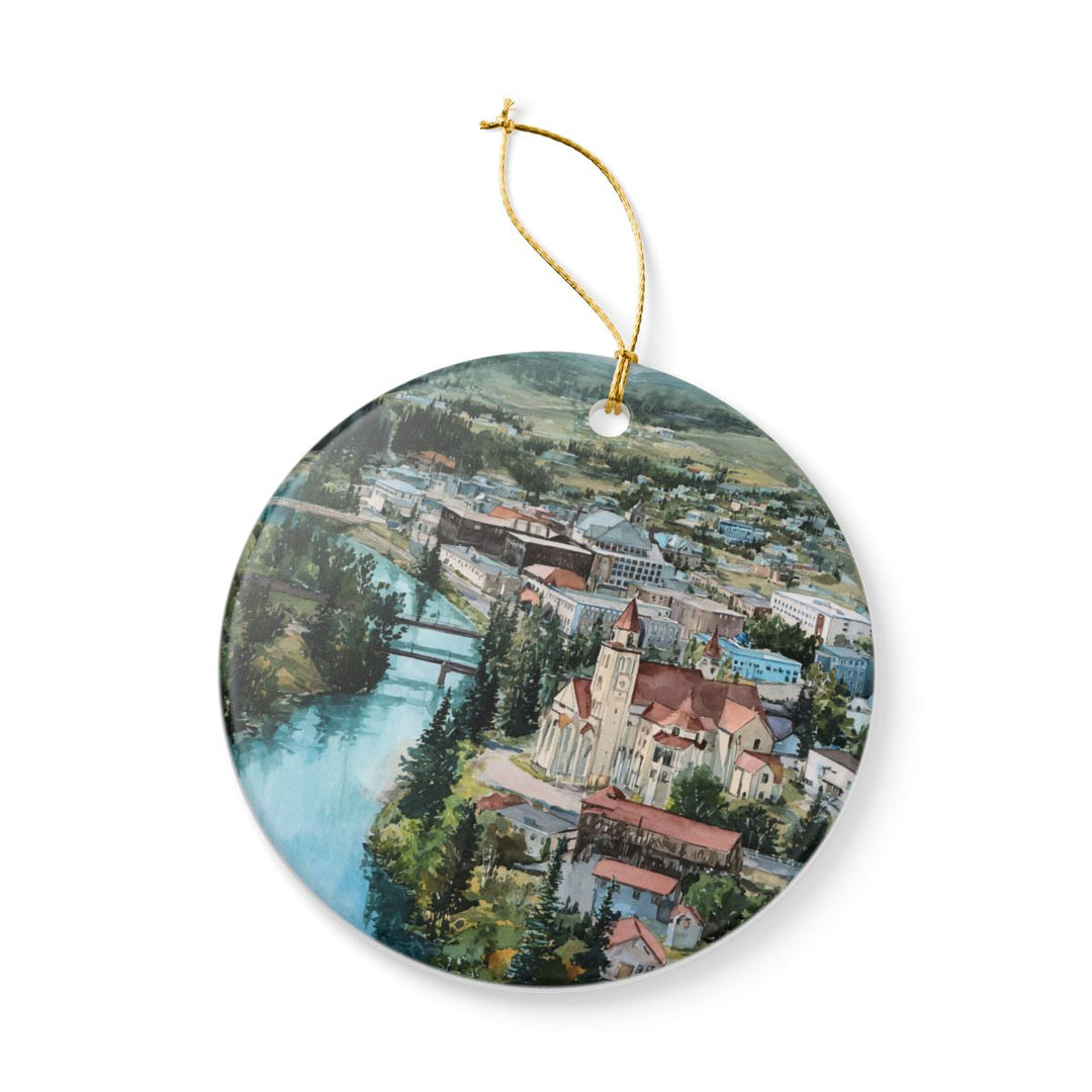Fairbanks Alaska USA Ornament: Unique Fairbanks Souvenir, Fairbanks Alaska Xmas Decor, and Authentic Fairbanks Gift