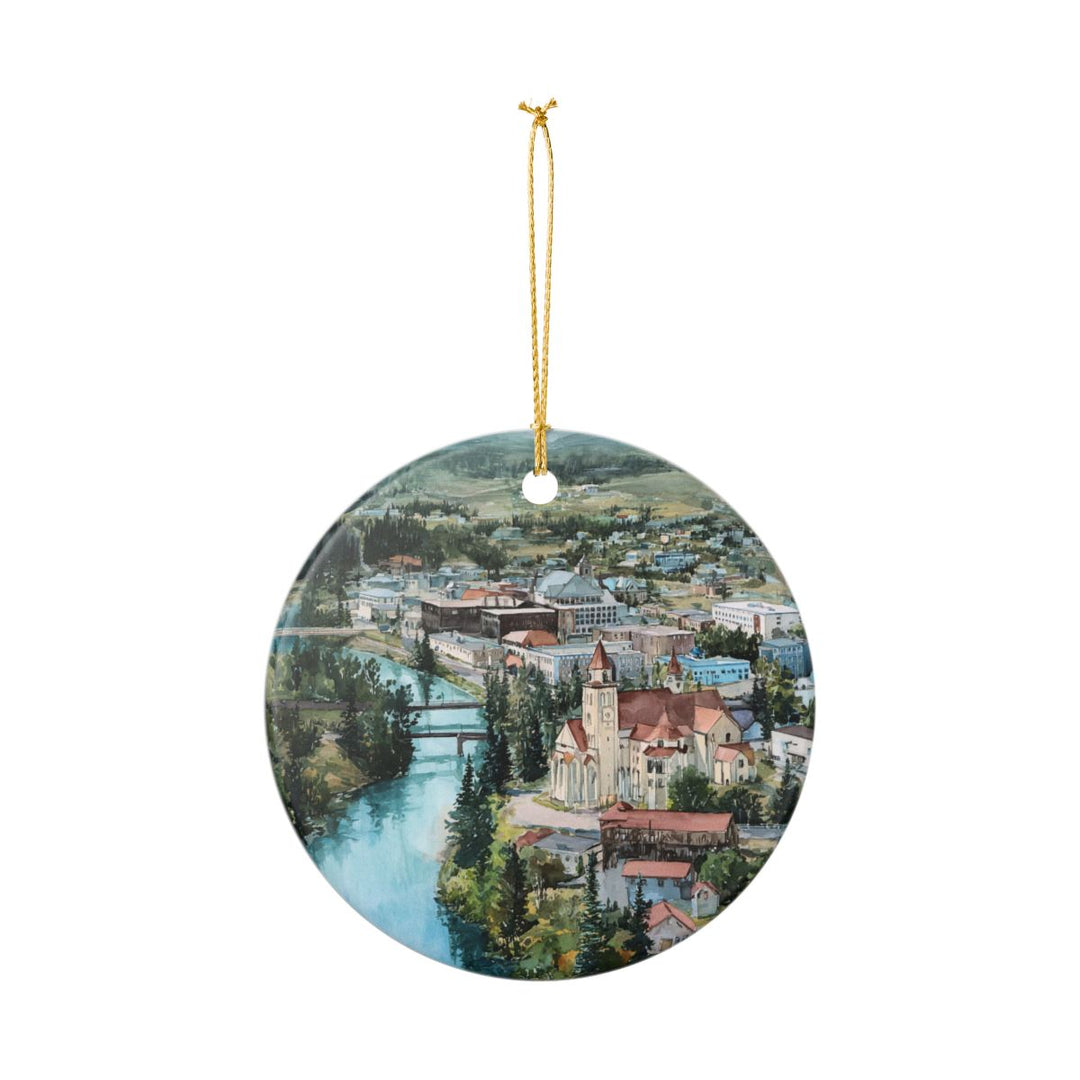 Fairbanks Alaska USA Ornament: Unique Fairbanks Souvenir, Fairbanks Alaska Xmas Decor, and Authentic Fairbanks Gift