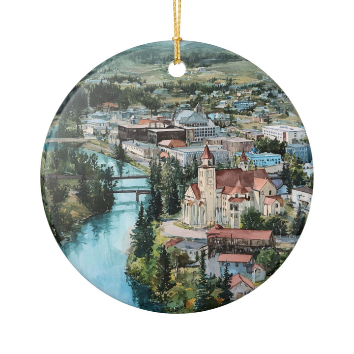 Fairbanks Alaska USA Ornament: Unique Fairbanks Souvenir, Fairbanks Alaska Xmas Decor, and Authentic Fairbanks Gift