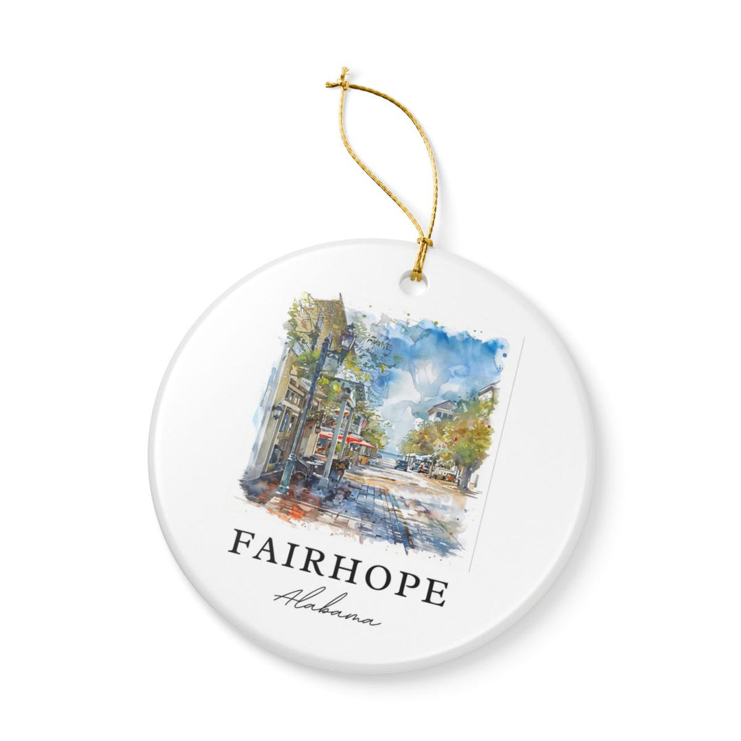 Fairhope Alabama Ornament: Unique Fairhope Alabama Souvenir, Fairhope Alabama Xmas Decor, and Authentic Fairhope Alabama Gift