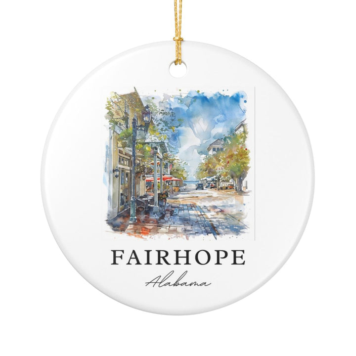 Fairhope Alabama Ornament: Unique Fairhope Alabama Souvenir, Fairhope Alabama Xmas Decor, and Authentic Fairhope Alabama Gift