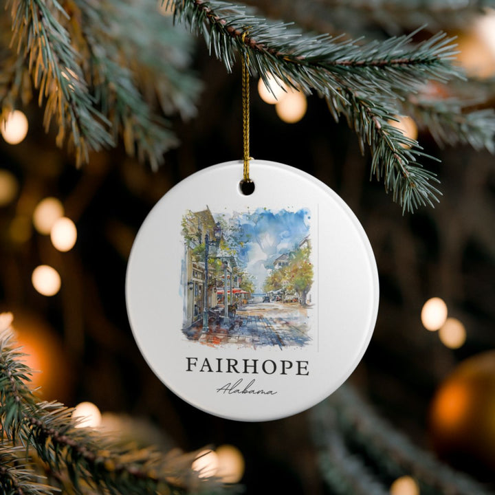 Fairhope Alabama Ornament: Unique Fairhope Alabama Souvenir, Fairhope Alabama Xmas Decor, and Authentic Fairhope Alabama Gift
