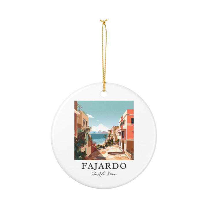 Fajardo Puerto Rico Ornament: Unique Fajardo Souvenir, Fajardo Puerto Rico Xmas Decor, and Authentic Fajardo Gift