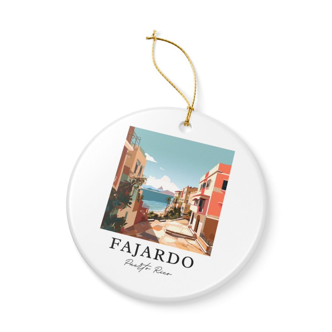 Fajardo Puerto Rico Ornament: Unique Fajardo Souvenir, Fajardo Puerto Rico Xmas Decor, and Authentic Fajardo Gift