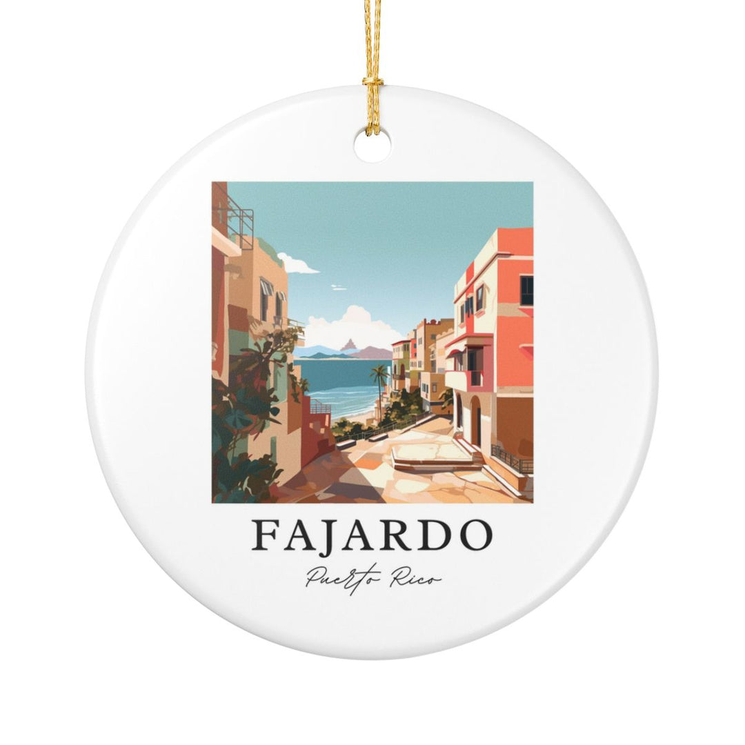 Fajardo Puerto Rico Ornament: Unique Fajardo Souvenir, Fajardo Puerto Rico Xmas Decor, and Authentic Fajardo Gift