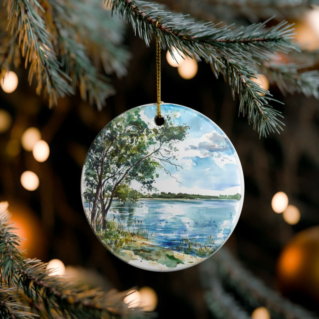 Falcon Lake Texas USA Ornament: Unique Falcon Lake Souvenir, Falcon Lake Texas Xmas Decor, and Authentic Falcon Lake Gift