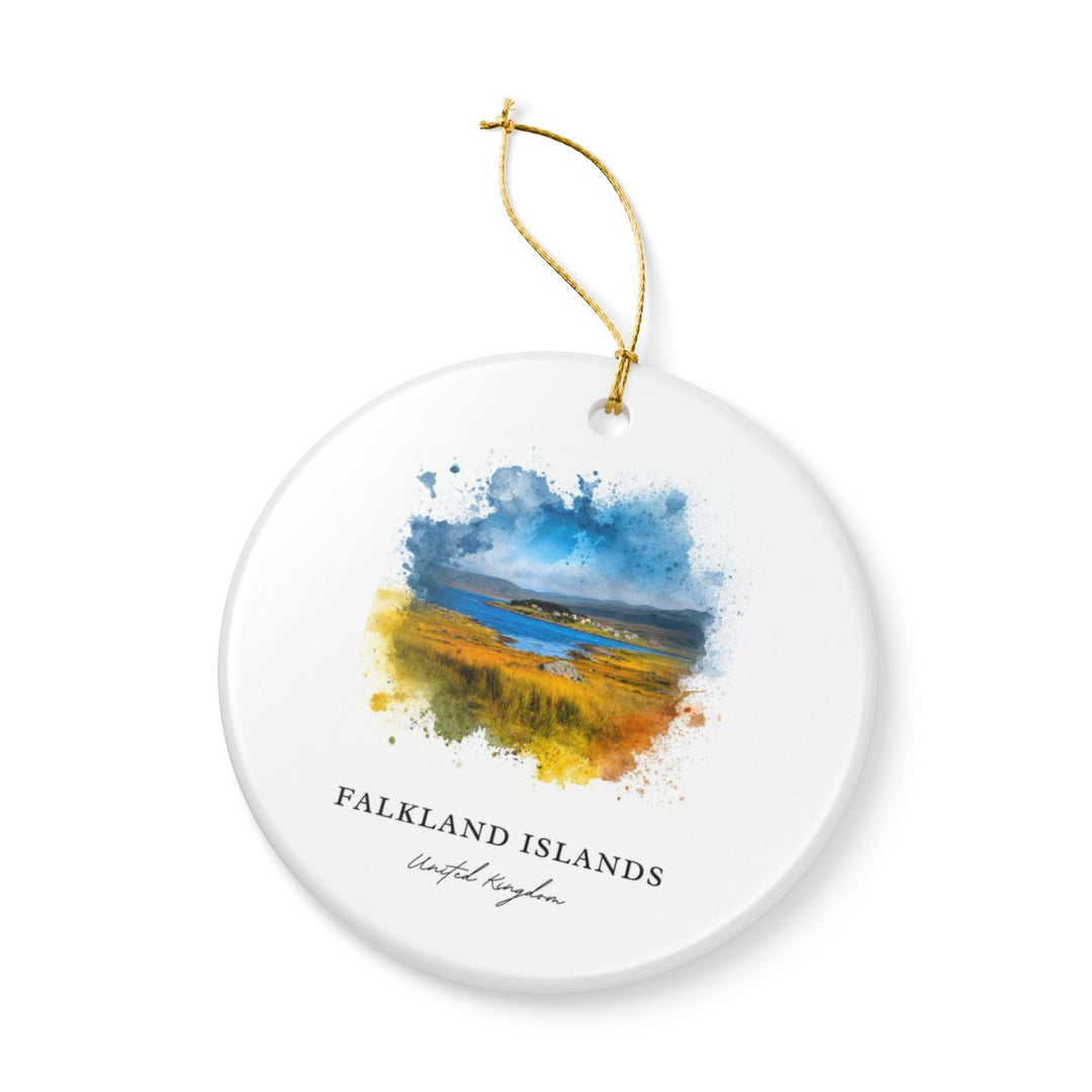 Falkland Islands United Kingdom Ornament: Unique Falkland Islands United Kingdom Souvenir, Falkland Islands United Kingdom Xmas Decor, and Authentic Falkland Islands United Kingdom Gift