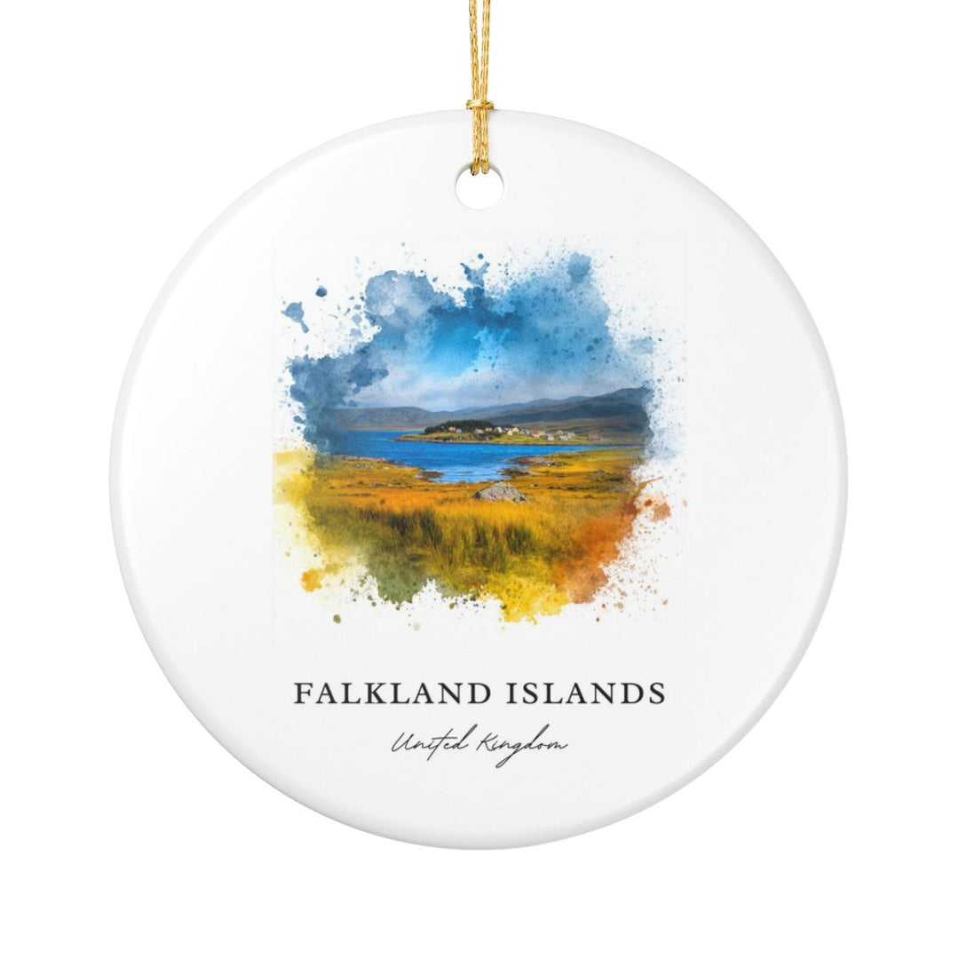 Falkland Islands United Kingdom Ornament: Unique Falkland Islands United Kingdom Souvenir, Falkland Islands United Kingdom Xmas Decor, and Authentic Falkland Islands United Kingdom Gift