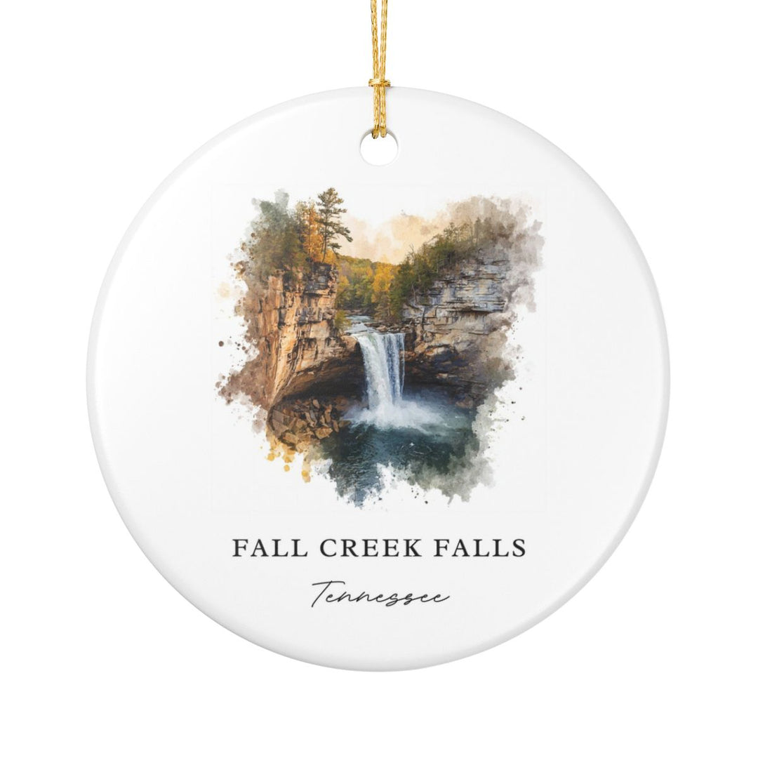 Fall Creek Falls Tennessee USA Ornament: Unique Fall Creek Falls Souvenir, Fall Creek Falls Tennessee Xmas Decor, and Authentic Fall Creek Falls Gift