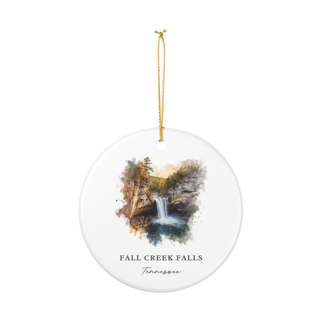 Fall Creek Falls Tennessee USA Ornament: Unique Fall Creek Falls Souvenir, Fall Creek Falls Tennessee Xmas Decor, and Authentic Fall Creek Falls Gift