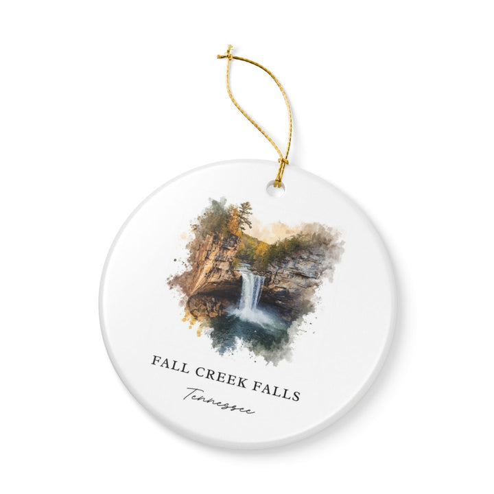 Fall Creek Falls Tennessee USA Ornament: Unique Fall Creek Falls Souvenir, Fall Creek Falls Tennessee Xmas Decor, and Authentic Fall Creek Falls Gift