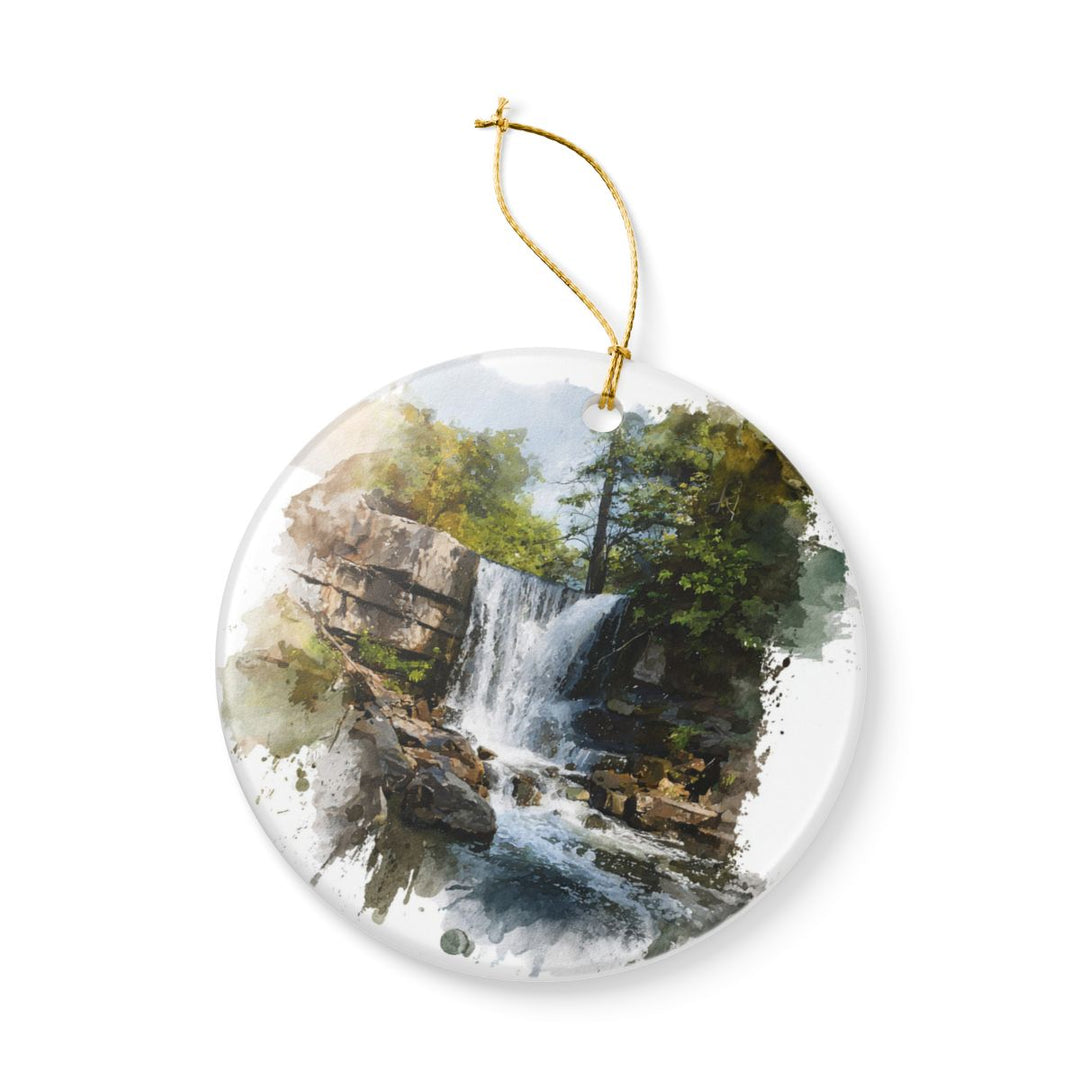 Falling Spring Falls Virginia USA Ornament: Unique Falling Spring Falls Souvenir, Falling Spring Falls Virginia Xmas Decor, and Authentic Falling Spring Falls Gift