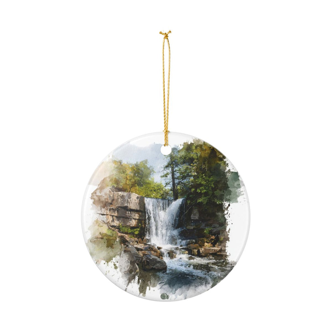 Falling Spring Falls Virginia USA Ornament: Unique Falling Spring Falls Souvenir, Falling Spring Falls Virginia Xmas Decor, and Authentic Falling Spring Falls Gift