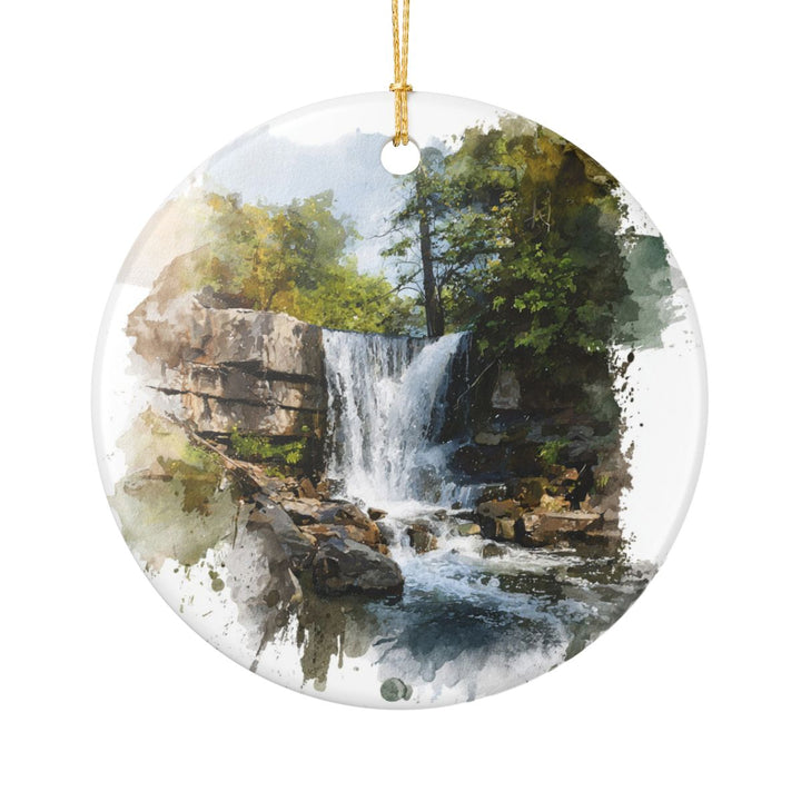 Falling Spring Falls Virginia USA Ornament: Unique Falling Spring Falls Souvenir, Falling Spring Falls Virginia Xmas Decor, and Authentic Falling Spring Falls Gift