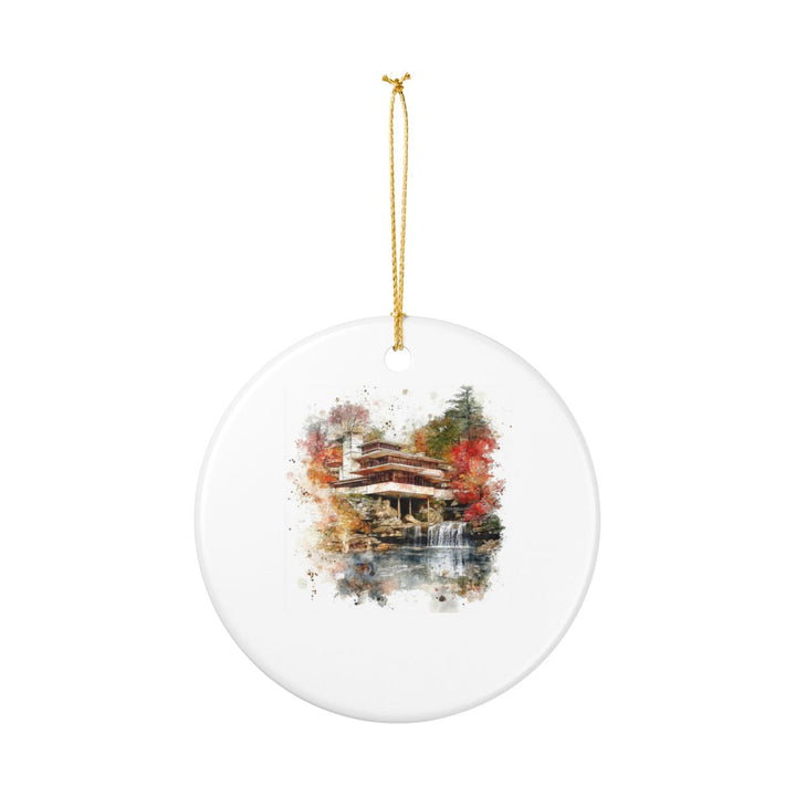 Fallingwater Pennsylvania Ornament: Unique Fallingwater Souvenir, Fallingwater Pennsylvania Xmas Decor, and Authentic Fallingwater Gift