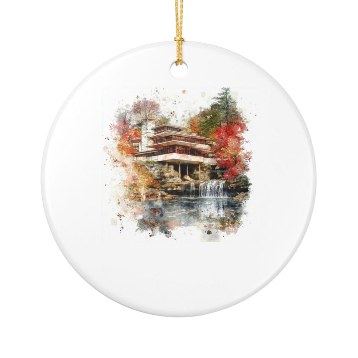 Fallingwater Pennsylvania Ornament: Unique Fallingwater Souvenir, Fallingwater Pennsylvania Xmas Decor, and Authentic Fallingwater Gift