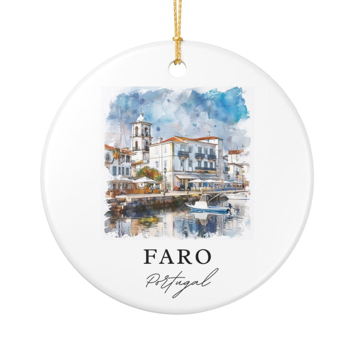 Faro Portugal Ornament: Unique Faro Souvenir, Faro Portugal Xmas Decor, and Authentic Faro Gift