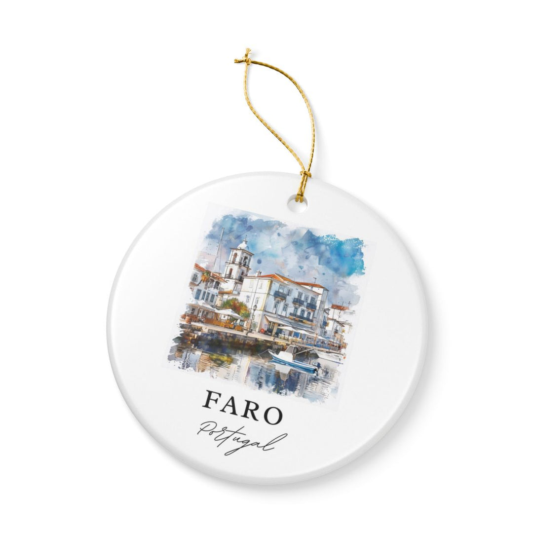 Faro Portugal Ornament: Unique Faro Souvenir, Faro Portugal Xmas Decor, and Authentic Faro Gift
