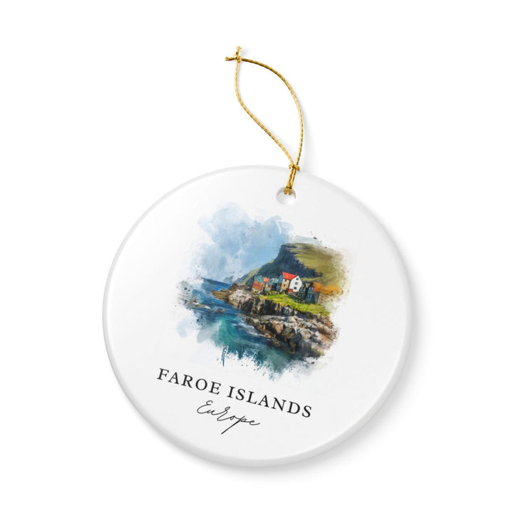 Faroe Islands Ornament: Unique Faroe Islands Souvenir, Faroe Islands Xmas Decor, and Authentic Faroe Islands Gift
