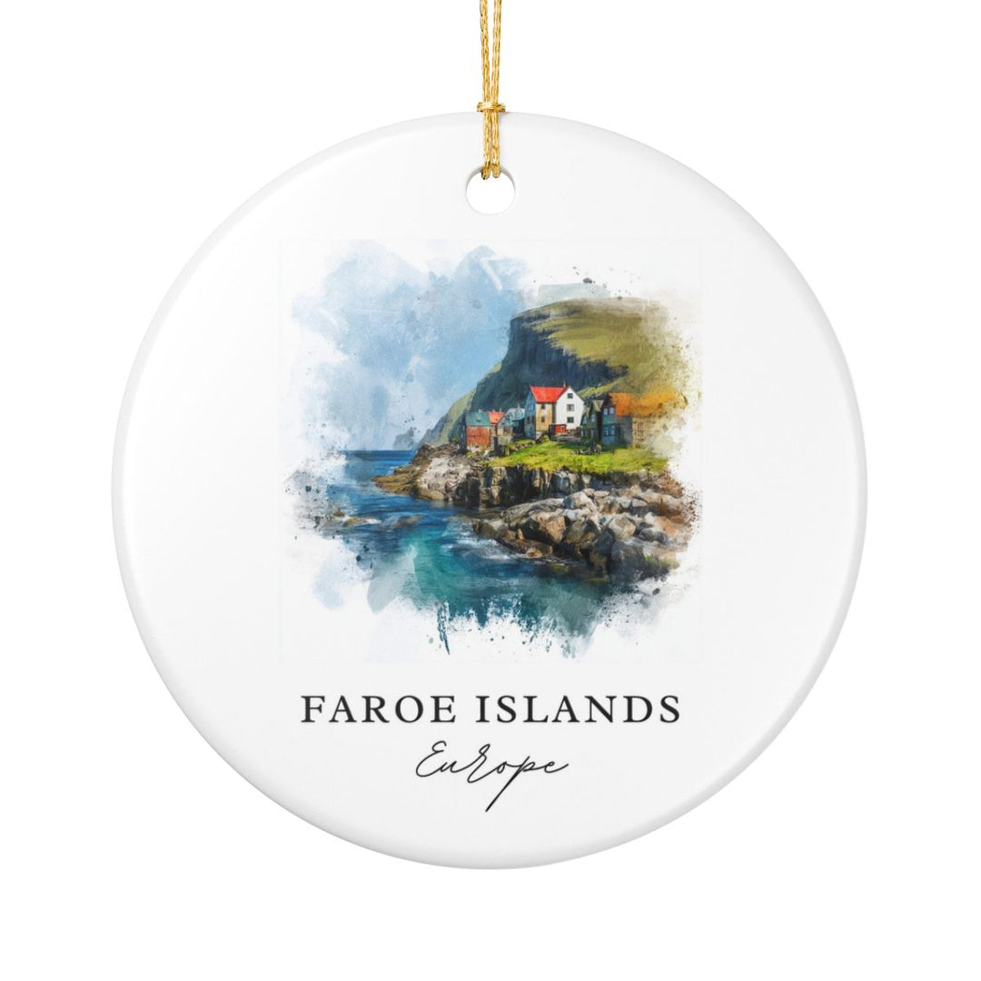 Faroe Islands Ornament: Unique Faroe Islands Souvenir, Faroe Islands Xmas Decor, and Authentic Faroe Islands Gift