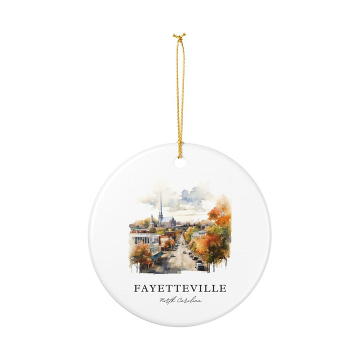 Fayetteville North Carolina Ornament: Unique Fayetteville Souvenir, Fayetteville North Carolina Xmas Decor, and Authentic Fayetteville Gift