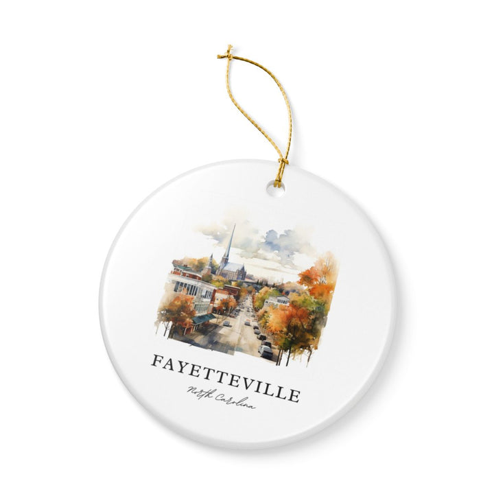 Fayetteville North Carolina Ornament: Unique Fayetteville Souvenir, Fayetteville North Carolina Xmas Decor, and Authentic Fayetteville Gift