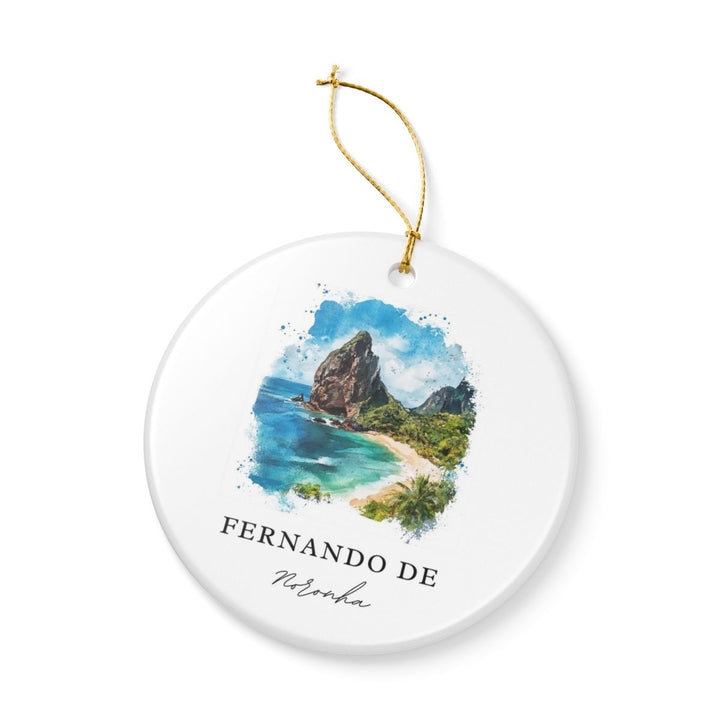 Fernando de Noronha Brazil Ornament: Unique Fernando de Noronha Souvenir, Fernando de Noronha Brazil Xmas Decor, and Authentic Fernando de Noronha Gift