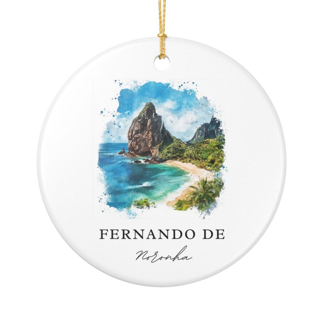 Fernando de Noronha Brazil Ornament: Unique Fernando de Noronha Souvenir, Fernando de Noronha Brazil Xmas Decor, and Authentic Fernando de Noronha Gift