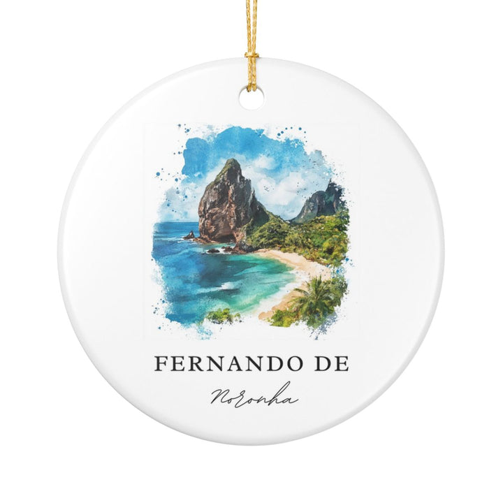 Fernando de Noronha Brazil Ornament: Unique Fernando de Noronha Souvenir, Fernando de Noronha Brazil Xmas Decor, and Authentic Fernando de Noronha Gift
