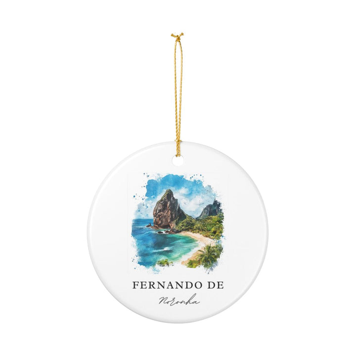 Fernando de Noronha Brazil Ornament: Unique Fernando de Noronha Souvenir, Fernando de Noronha Brazil Xmas Decor, and Authentic Fernando de Noronha Gift